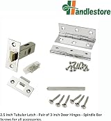 HANDLESTORE Victorian Scroll Door Handle Pack Polished Chrome Finish Pair view 9