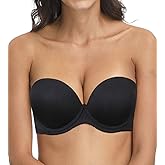 YANDW Strapless Convertible Pushup Bra Heavily Padded Lift Up Supportive Add Two Cup Multiway Tshirt Bras