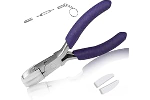 SPEEDWOX 3.5 Inches Flat Nose Plier Nylon Jaw Pliers with a Pair of Replacement Nylon Jaws and a Screwdriver Wire Wrapping To