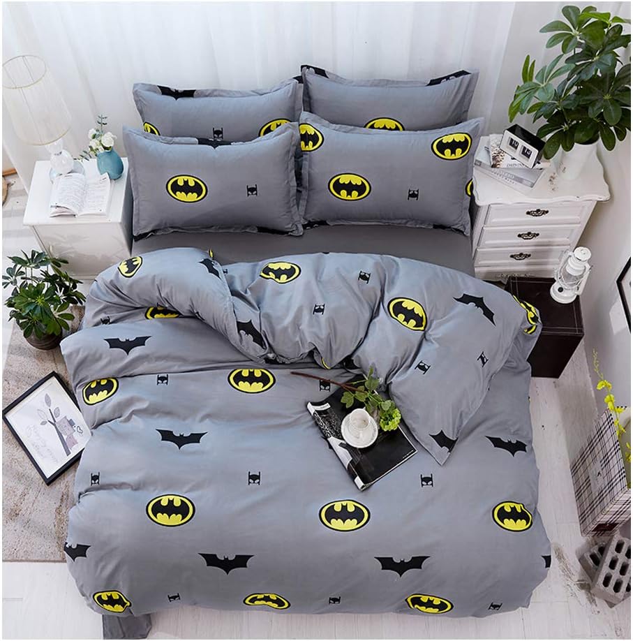 KFZ Bed SET Children Bedding Set Duvet Cover Set (Without Comforter) Flat Sheet Pillowcases Four Size Design KSN (Super…