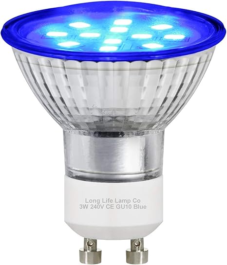 3w Blue GU10 LED Colour Light Bulb: Amazon.co.uk: Lighting