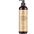 Organic Moroccan Argan-Oil Shampoo - MagiForet Moisturizing, Volumizing Sulfate Free Shampoo for Women, Men and Teens - Used for Dry Damaged Colored and all Hair Types, Anti-Aging Hair Care, 16.9 oz