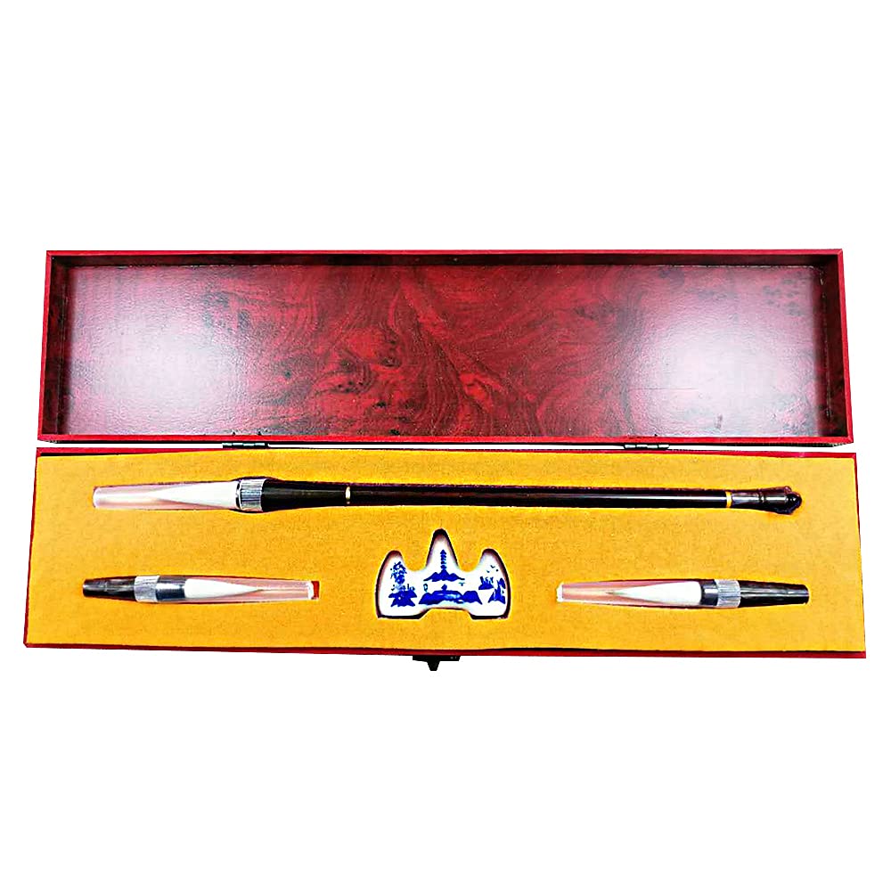 CENPEK 4 Pack Chinese Calligraphy Brush Set Writing Drawing Ink Brushes, Japanese Kanji Sumi Brush Pen for Professional Beginner