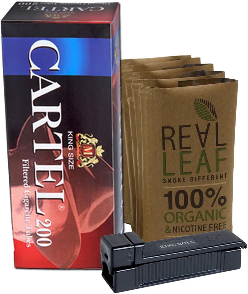 5 X Pack Real Leaf organic smoking mixture tobacco substitute 100