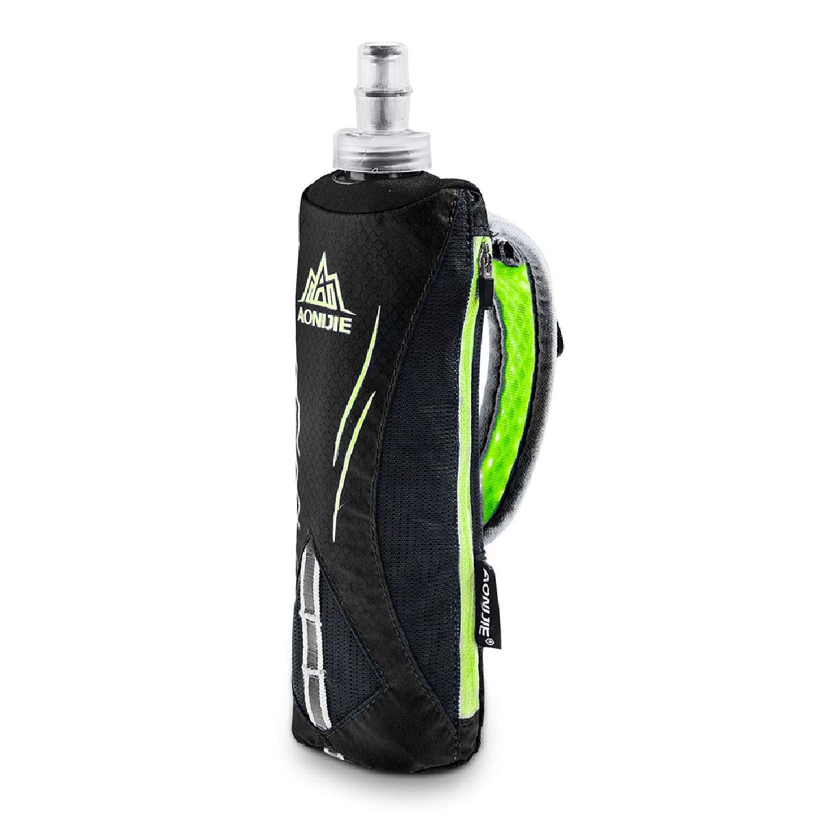 Photo 1 of Azarxis Handheld Water Bottle and Phone Case for Running / Walking, Quick Grip Handheld Soft Flask 17oz with Hand Strap Hydration Pack for Runners and Athletes (Black)
