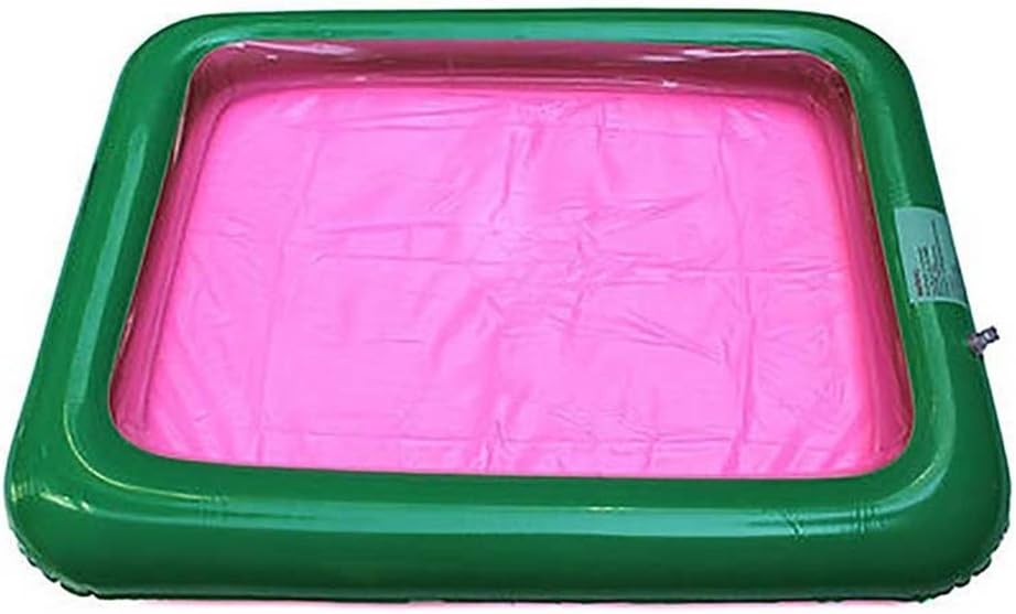 Amesii 1PC Funny Kid Square Inflatable Elevated Large Sandbox Tray Castle Stacking Play Toy - Random Color