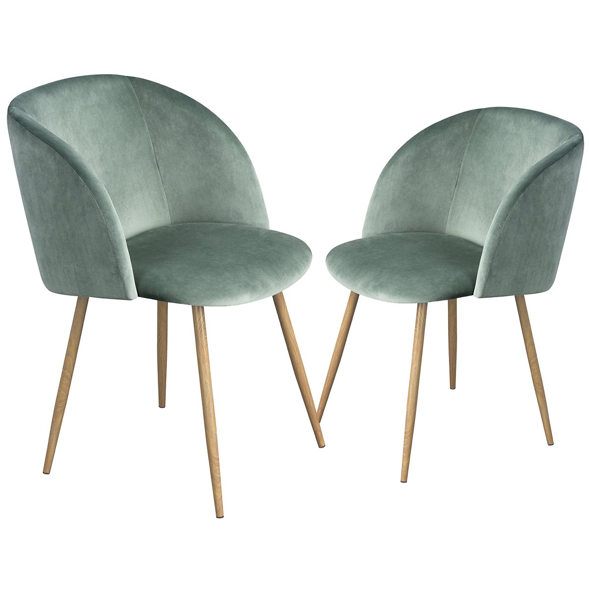 EGGREE Velvet Chairs Accent Chairs with Metal Chair legs (velvet chair