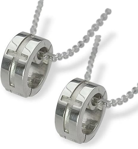 Amazon Lovers Scene シルバー ペアネックレス リングホルダー カップル おそろい 2個セット Lsp0066 45 55 ネックレス 通販