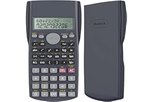 Helect 2-Line Engineering Scientific Calculator, Suitable for School and Business (Black)