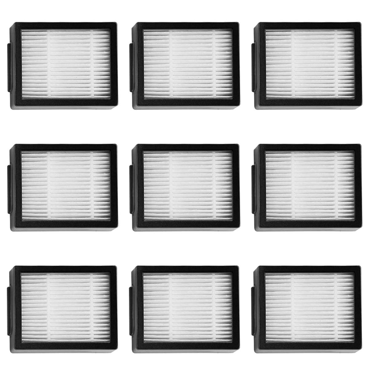 MIRTUX Filter Kit for Roomba E5/i7. iRobot Roomba E5 E6 i7 i7+ Plus Filter Pack with 9 Filters.