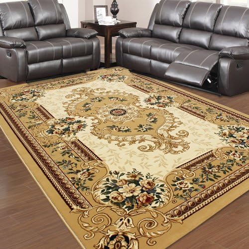 SHIXMAT Living room, tea table, carpet, bedroom, blanket, shop, European style modern simple garden home antiskid door carpet,Straight hair 0.8 x 1.2 meters,2256 camels