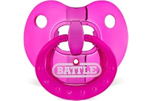 Battle Sports Binky Oxygen Football Mouthguard - Detachable Strap, Maximum Breathability, Works with Braces & No Boiling Requ