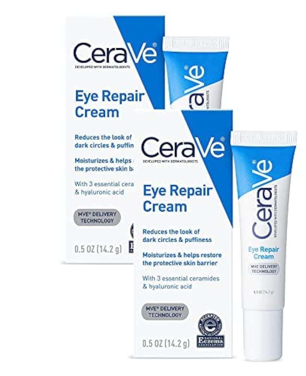 Photo 1 of *ONLY 1* Eye Repair Cream | Under Eye Cream for Dark Circles and Puffiness | Suitable for Delicate Skin Under Eye Area | 2 Pack of 0.5 Ounce
