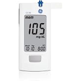 GE100 Blood Glucose Monitoring System | Glucometer with True Auto-Coding, 5-Second Results, Tiny Blood Sample, Large Display, Home Testing Kit