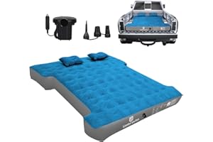 Umbrauto Truck Bed Air Mattress for 5.5'-5.8' Full Size Short Truck Beds, Inflatable Pickup Truck Sleeping Pad, Airbed for Outdoor Tent Camping