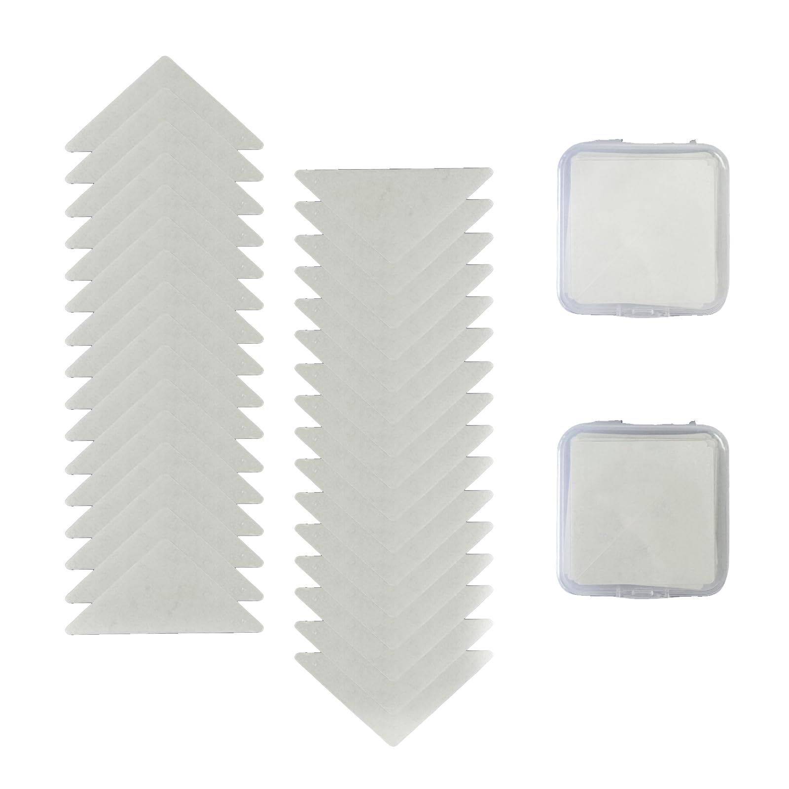 Photo 1 of 120 Pcs PVC Collar Stay Inserts - No Roll Anti-Buckling Shapers for Men's Polo & Dress Shirts, Universal Fit Collar Stiffeners with Plastic Stickers
