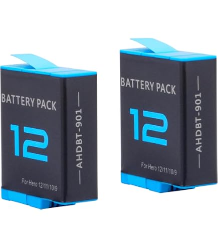 Pack De 3 Baterías De 2580mAh Para GoPro Hero 9/10/11/12 Con Cargador Triple USB-C De 3 Canales Y Indicadores LED