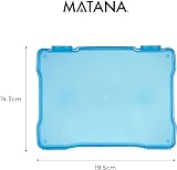 MATANA 5x7 Clear Photo Storage Box 6 Compartments with Labels - 600 Photos view 5