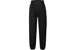 Phedrew 2T-17Y Boys Baseball Pants Girls Softball Pants Toddler Youth Tee Ball Practice Pants Whith Elastic Waist