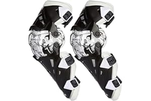 Scoyco Motorcycle Knee Protector Guard Hard Collision Avoidance Windproof for Outdoor Racing Cycling (White)