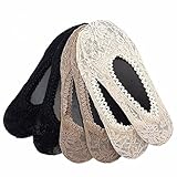 Hot Sox Originals All Over Lace Footliner 6 Pack, Multi, OS