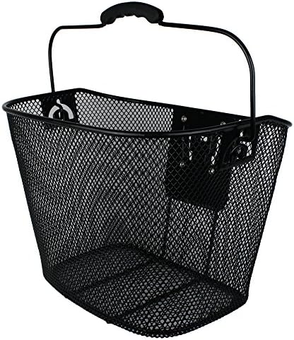 Bicycle Basket with Quick-Release. Bike Baskets with Quick-Release Bracket for Easy On & Off. Available on Black and White. Includes Basket, QR Bracket, Tools and Instructions โ By Projekt Bikes 2018