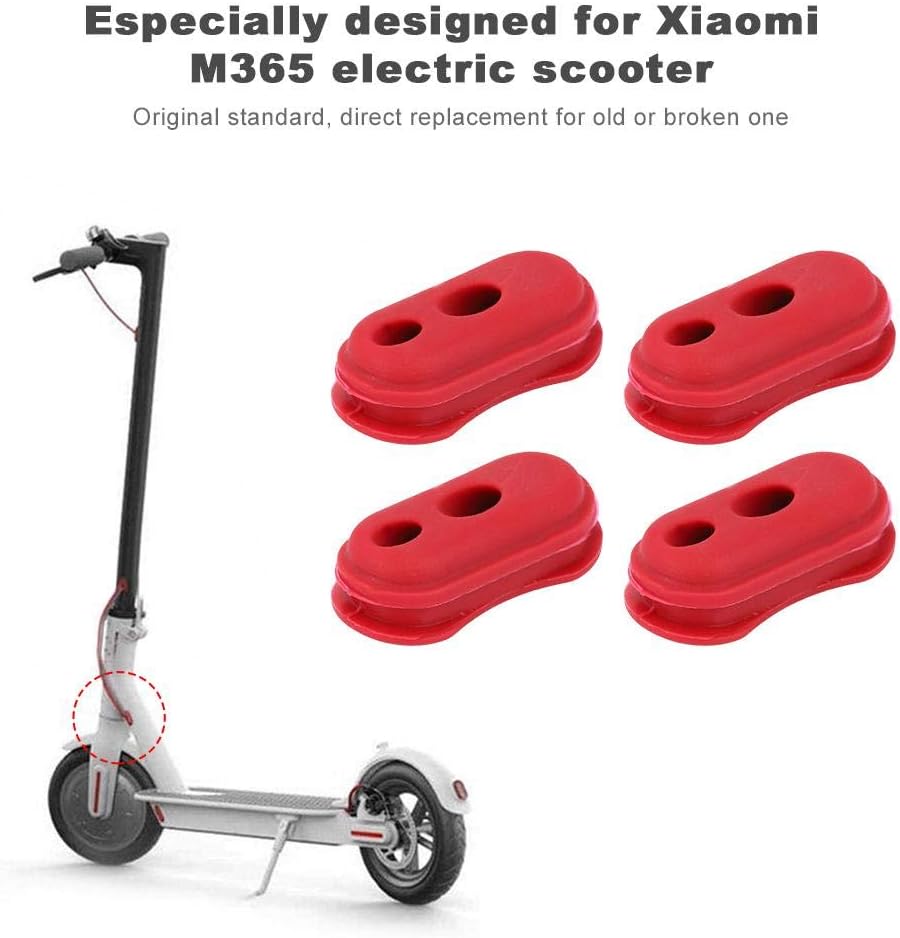 Electric Scooter Scooter Silicone Cover, 4pcs Silicone Case Cover Repair Spare Parts Accessories replacement for M365 Electric Scooter - Image 3