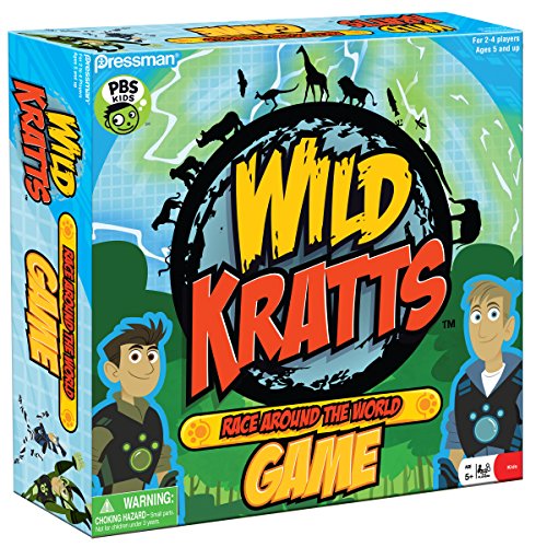 Pressman Wild Kratts Race Around The World Board Game 10795 06 Wild Kratts Puzzle In Box 100 