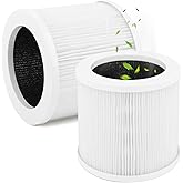 A1 Replacement Filter, 2PCS 3-in-1 H13 True HEPA Air Cleaner Filters Compatible with VEWIOR Air Purifier, HQKJ-80,HQKJ-50,HQSC-50,KOIOS HQKJ-50, AP01W