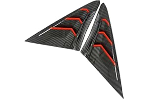 For Honda For Civic 10th For Hatchback Type For R 2016-2021 Fiber Rear Side Air Window Panel Quarter Scoop Louver Cover Pair(