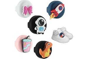 Asphodelia 5PCS Shoelace Holders for Airtag,Cute Cover,Soft Silicone Cute Hidden Clip Tag for GPS Shoe Case Cover Sandals Clo