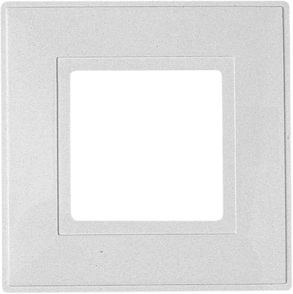 Dencon White Single Light Switch Finger Plate 1-Gang Pack of 2
