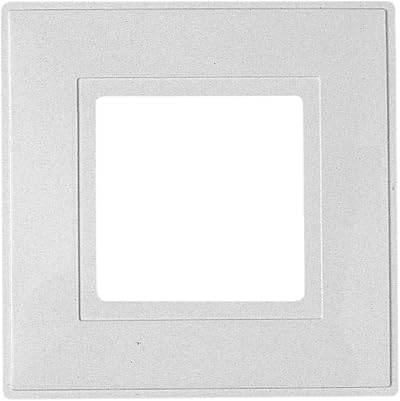 Dencon White Single Light Switch Finger Plate 1-Gang Pack of 2