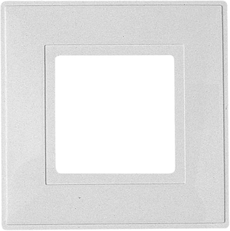Dencon White Single Light Switch Finger Plate 1-Gang Pack of 2