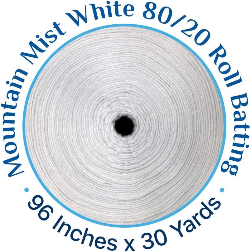 80/20 White Cotton Polyester Blend Batting 96