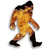 Bigfoot Sasquatch Laminated Vinyl Decal Sticker | 5.5-Inch by 4-Inch | Custom Overlay Sticker Series | Decals (PD3191)