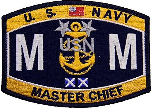Rate M M Master Chief Machinist Mate Patch Full Color