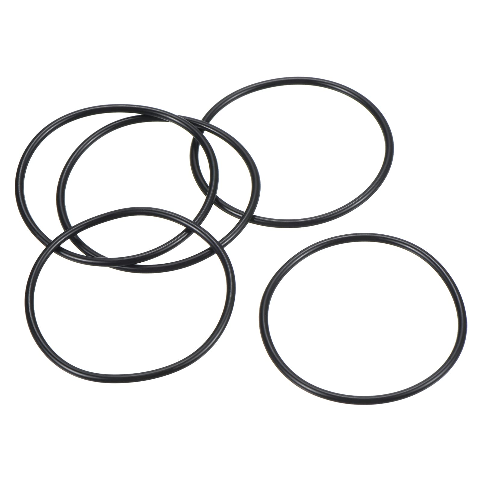 PATIKIL Nitrile Rubber O-Rings 49mm OD 45mm ID 2mm Width, 20 Pcs Metric Sealing Gasket for Faucet Plumbing Automotive Repair, Black