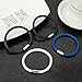 REVOLIA 4Pcs 6MM Stainless Steel Leather Bracelets for Men Women Braided Rope Bracelets Magnetic Clasp 8.0 inches