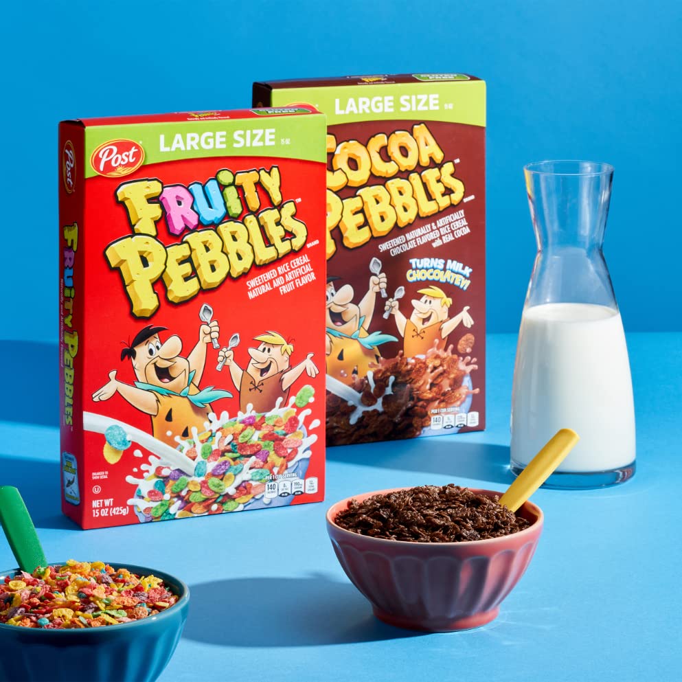Fruity Pebbles and Cocoa Pebbles Large Size Variety Pack Gluten Free