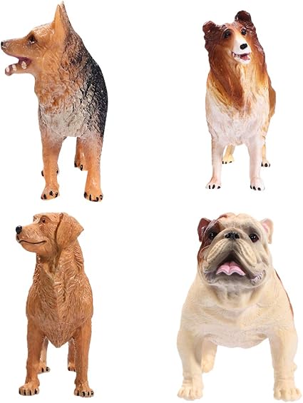 plastic toy dog figurines