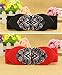 Fasker 2 Pack Womens Vintage Waist Belt Wide Elastic Stretch Retro Cinch Belt