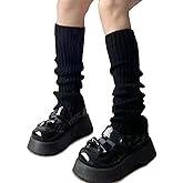 American Trends Leg Warmers Y2k Kawaii Black White Cute Leg Warmers Y2k Goth accessories for Women Girls 80s Party Sports