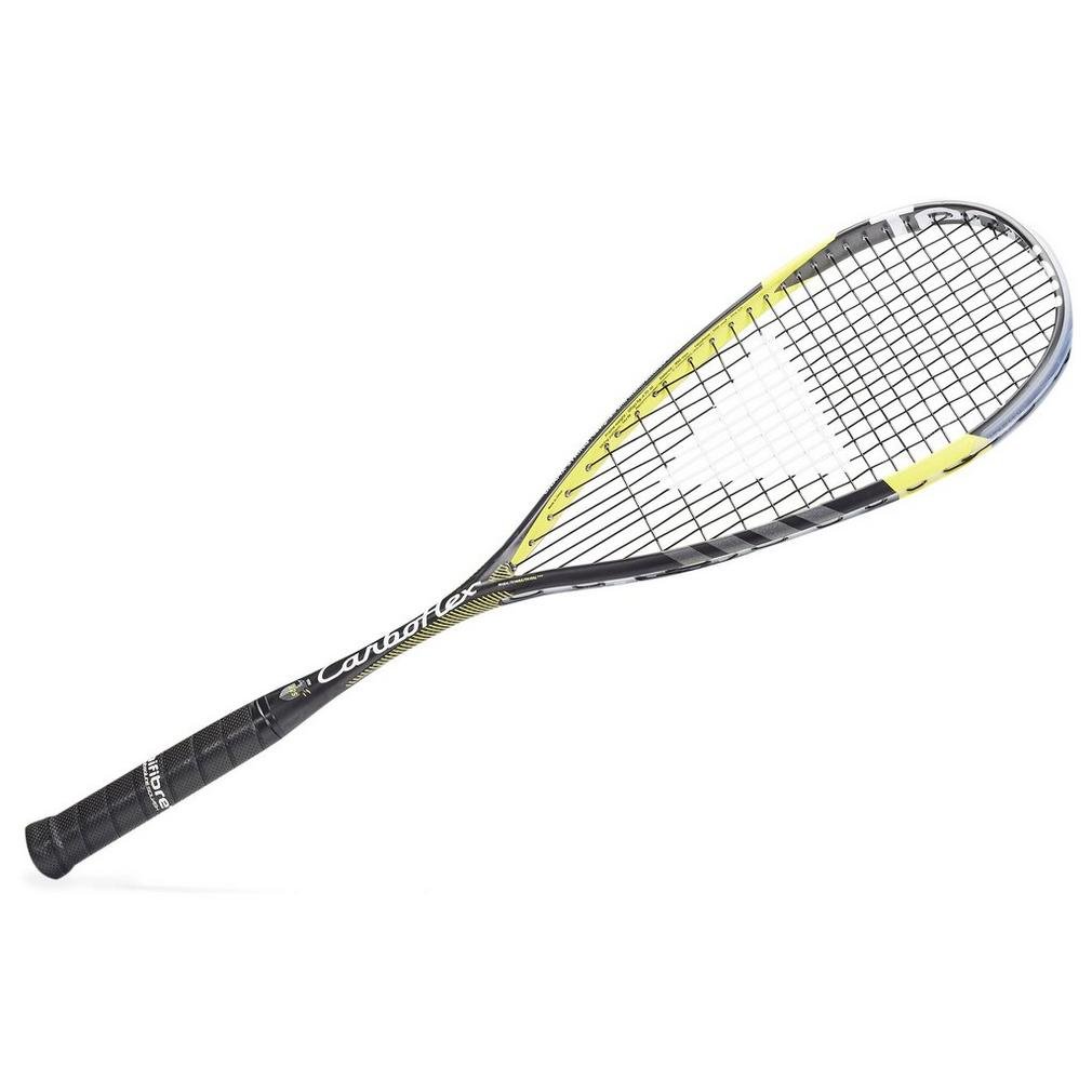 Tecnifibre Carboflex 125 Squash Racket, Black/Yellow, One Size