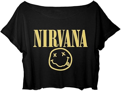 Amazon Com Asa Women S Crop Top Nirvana Shirt Kurt Cobain Nirvana T Shirt Black Clothing Amazon Com Asa Women S Crop Top Nirvana Shirt Kurt Cobain Nirvana T Shirt Black Clothing