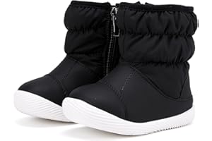 BMCiTYBM Baby Boy Girl Snow Boots Waterproof Winter Warm Booties Nonslip Lightweight Outdoor Shoes for First Walkers 6 9 12 18 24 Months(Infant/Toddler)