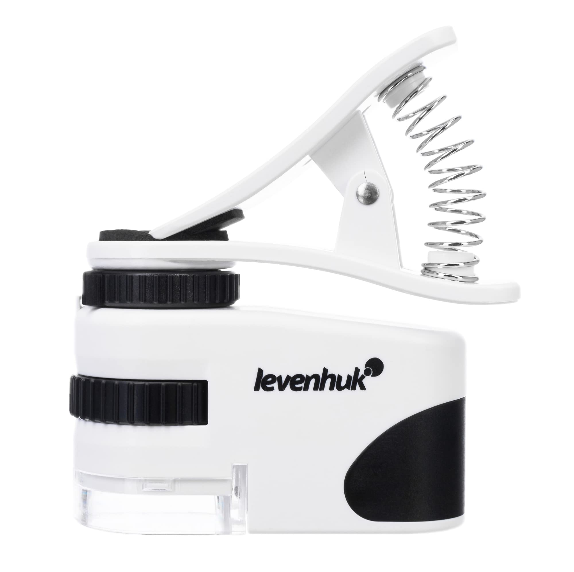 Levenhuk Zeno Cash ZC6 45x LED & UV Educational Clip-on Pocket Field Mini Microscope for Kids, Students and Professional Usage, Compatible with iPhone and Android