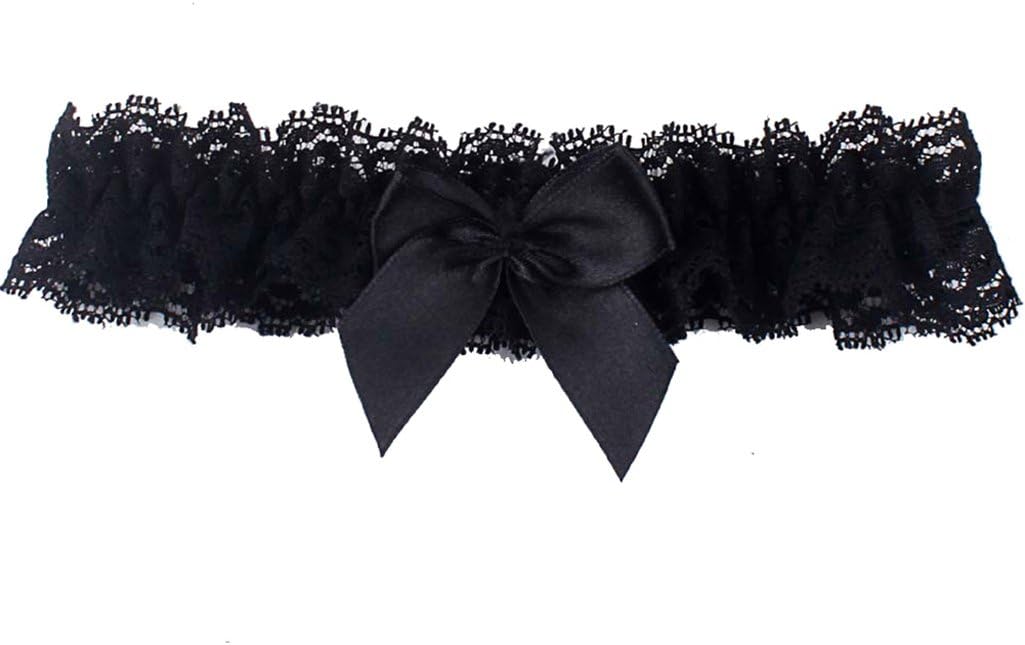 Ealafee 2019 Sexy Lace Wedding Garters for Bride with Bow Party Prom Leg Garter