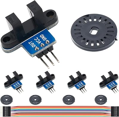DAOKAI 5PCS IR Infrared Speed Sensor Module 3.3-5V for Arduino Robot Car