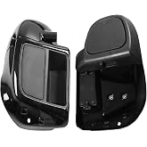 XMT-MOTO Lower Vented Leg Fairing Glove Box Fit for Harley Touring | Black Motorcycle Fairing, Fit for Harley Touring Road King Street Glide Road Glide Electra Glide FLHTCU 2014-later